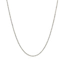 14k White Gold Adjustable Rope Chain (0.95 mm) - Forever in Harmony