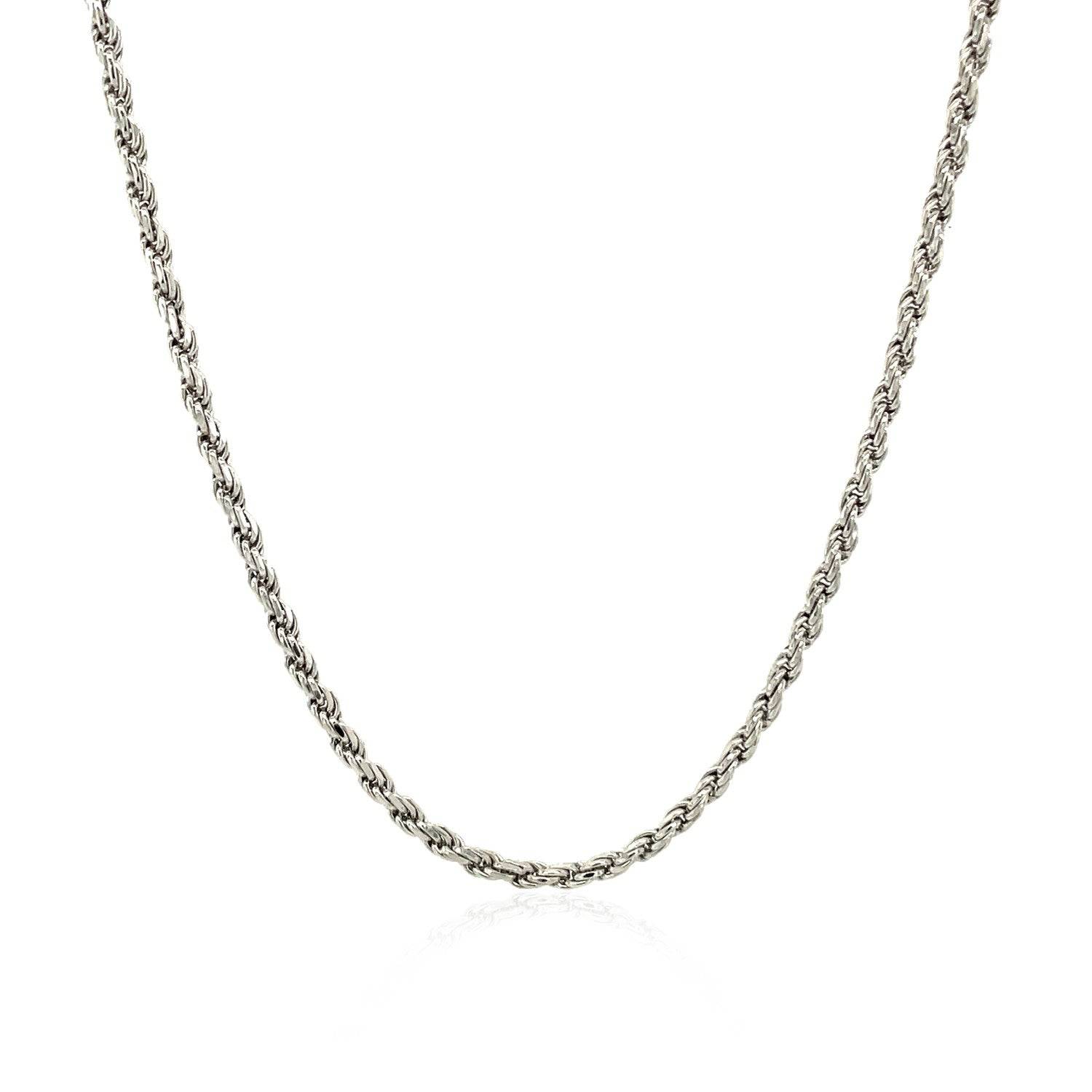 Sterling Silver 1.8mm Diamond Cut Rope Style Chain |