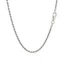 Sterling Silver 1.8mm Diamond Cut Rope Style Chain | - Forever in Harmony