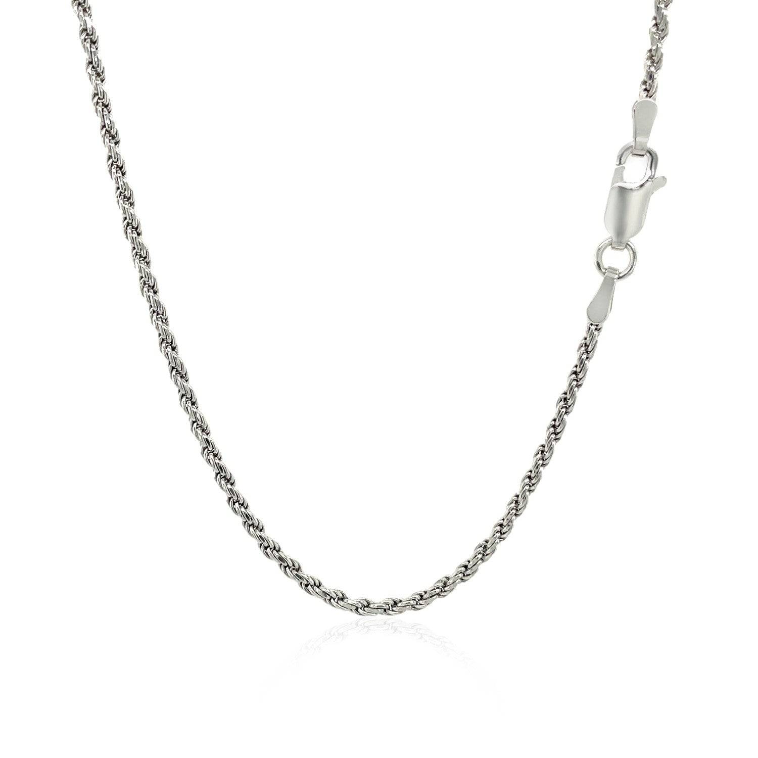 Sterling Silver 1.8mm Diamond Cut Rope Style Chain | - Forever in Harmony