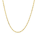 14k Yellow Gold Solid Diamond Cut Rope Chain (1.60 mm) | - Forever in Harmony