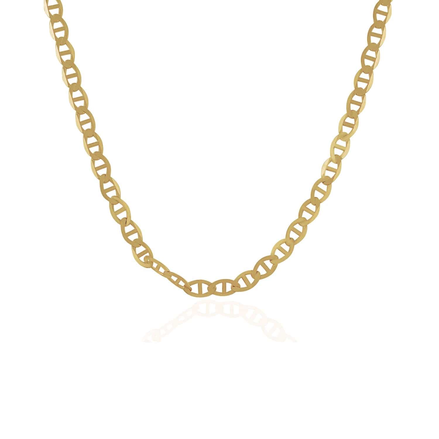 10k Yellow Gold Mariner Link Chain (4.50 mm) | - Forever in Harmony