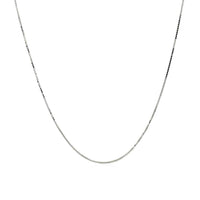 14k White Gold Adjustable Box Chain (0.60 mm) - Forever in Harmony