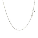 14k White Gold Adjustable Box Chain (0.60 mm) - Forever in Harmony