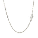 Sterling Silver Rhodium Plated Cable Chain (1.50 mm) - Forever in Harmony