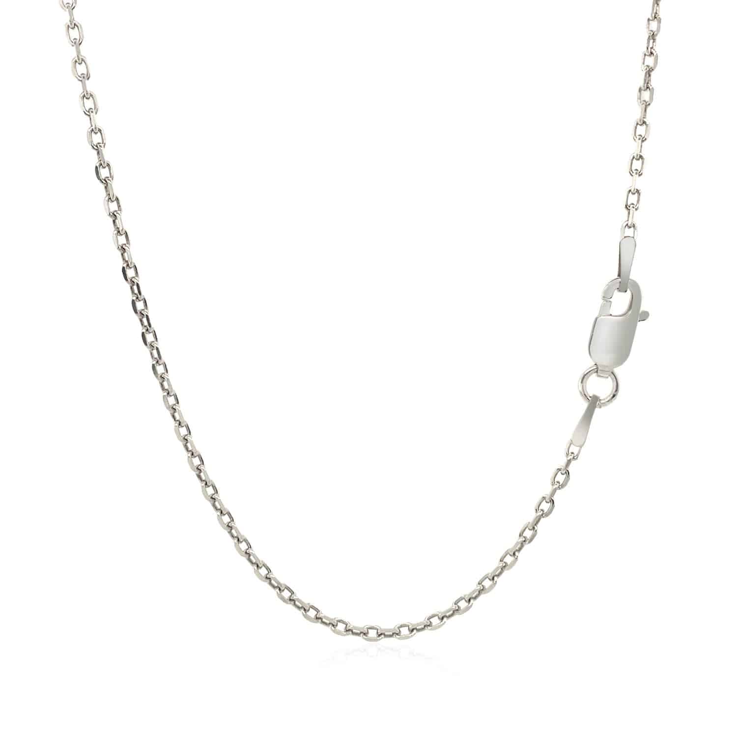 Sterling Silver Rhodium Plated Cable Chain (1.50 mm) - Forever in Harmony