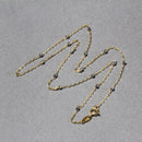 Diamond Cut Bead Links Pendant Chain in Two Tone Gold (3.50 mm) - Forever in Harmony