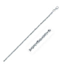 Rhodium Plated 2.2mm Sterling Silver Sparkle Style Chain (2.20 mm) | 16'' - Forever in Harmony