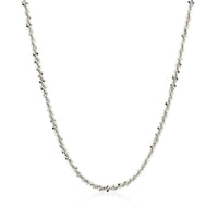 Rhodium Plated 2.2mm Sterling Silver Sparkle Style Chain (2.20 mm) | - Forever in Harmony