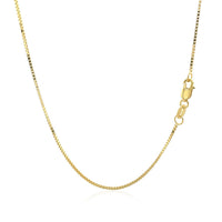 14k Yellow Gold Classic Box Chain (0.75 mm) - Forever in Harmony