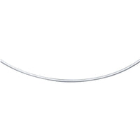 14k White Gold Classic Omega Style Chain (2.00 mm) - Forever in Harmony