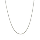 14k White Gold Classic Box Chain (0.85 mm) - Forever in Harmony