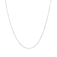 10k White Gold Classic Box Chain (0.45 mm) | - Forever in Harmony