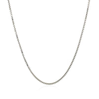 Sterling Silver Rhodium Plated Box Chain (1.10 mm) - Forever in Harmony