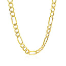 10k Yellow Gold Lite Figaro Chain (6.60 mm) - Forever in Harmony