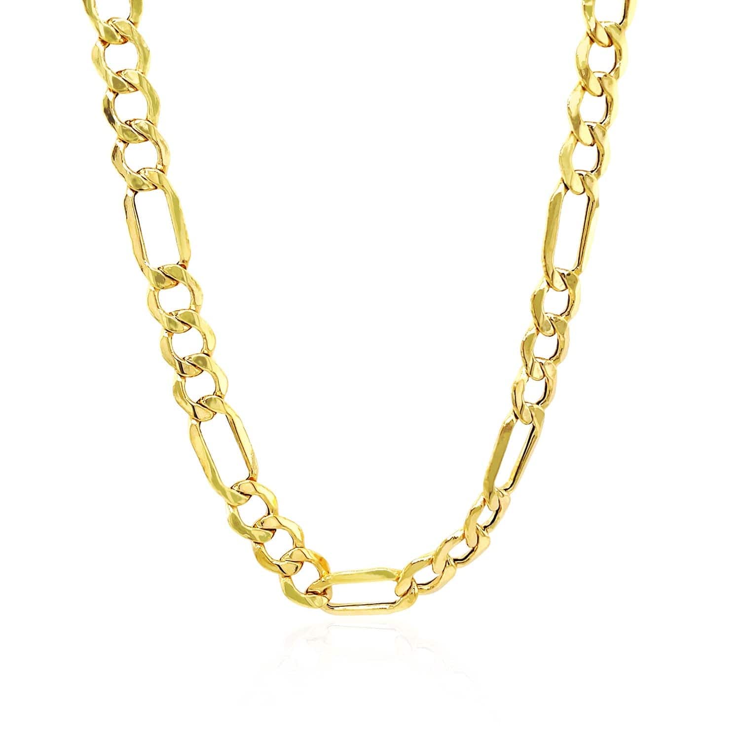 10k Yellow Gold Lite Figaro Chain (6.60 mm) - Forever in Harmony