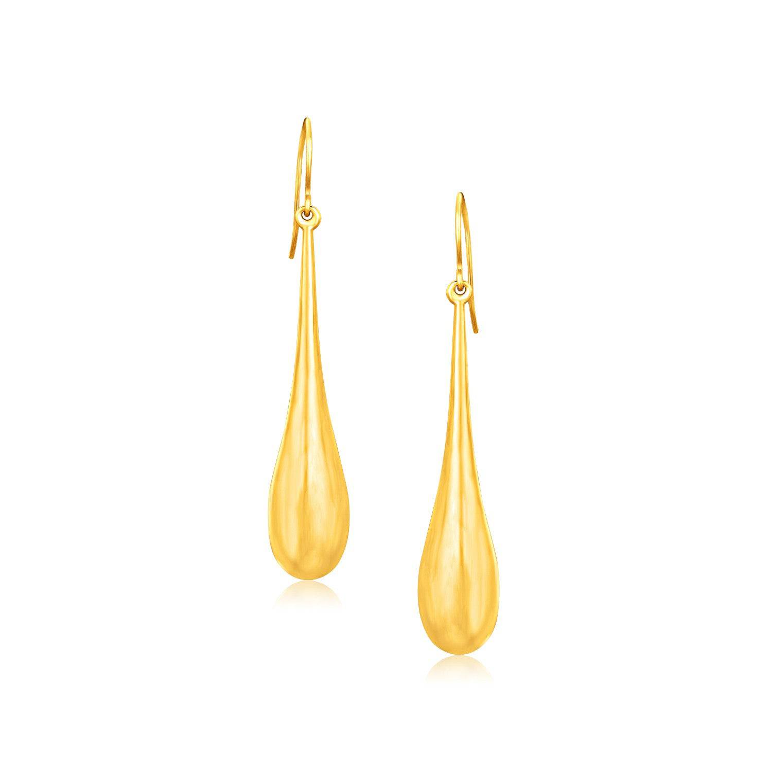 14k Yellow Gold Dramatic Drop Earrings - Forever in Harmony