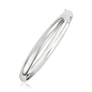 Classic Bangle in 14k White Gold (5.00 mm) | 7'' - Forever in Harmony