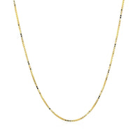 14k Yellow Gold Classic Box Chain (0.68 mm) - Forever in Harmony