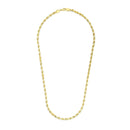 14k Yellow Gold Solid Diamond Cut Rope Chain (3.50 mm) | - Forever in Harmony