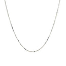 14k White Gold Adjustable Box Chain (0.70 mm) - Forever in Harmony