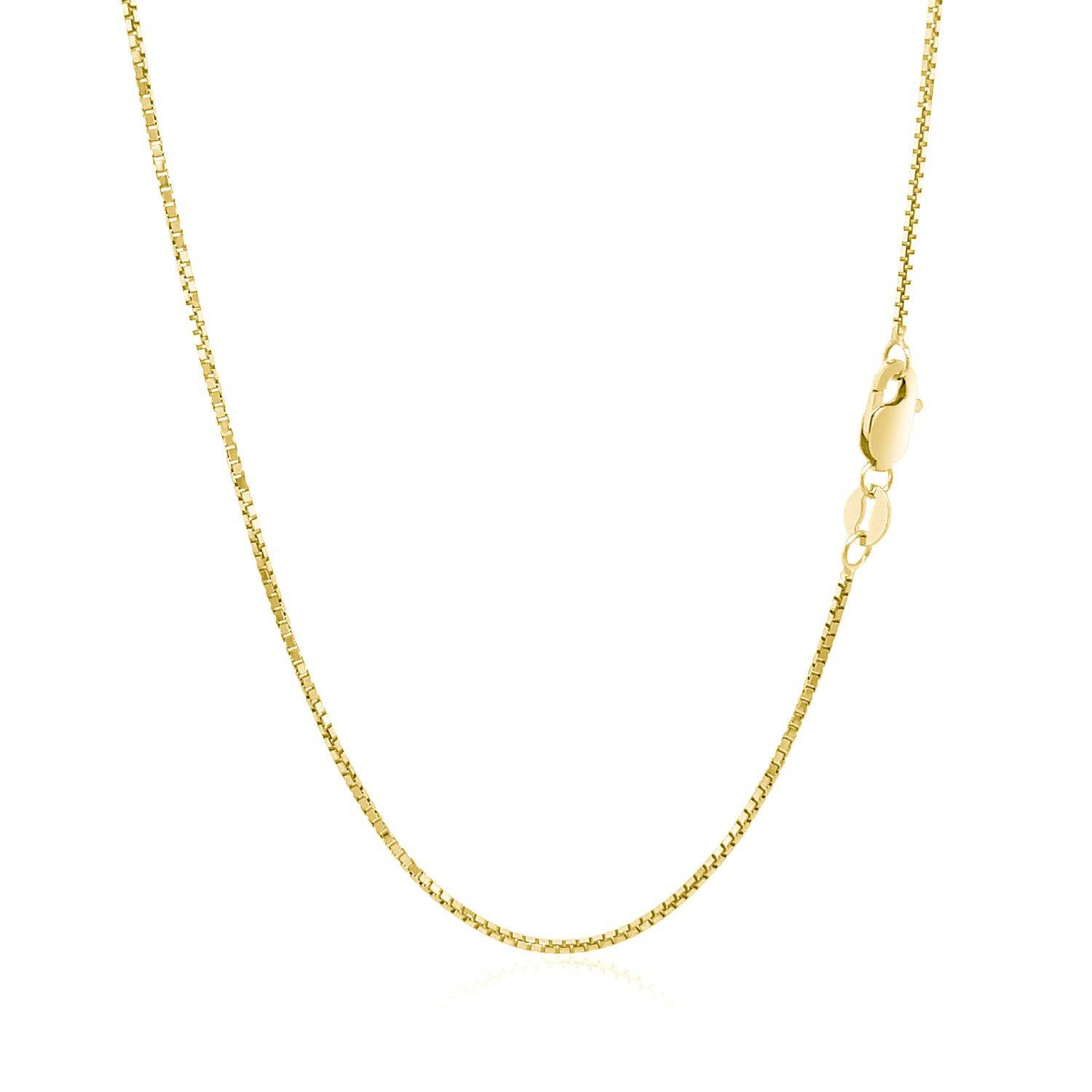 14k Yellow Gold Octagonal Box Chain (1.00 mm) - Forever in Harmony