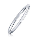 Classic Bangle in 14k White Gold (6.00 mm) | - Forever in Harmony