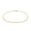 14k Yellow Gold Singapore Bracelet (1.10 mm) | - Forever in Harmony