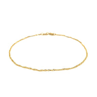 14k Yellow Gold Singapore Bracelet (1.10 mm) | - Forever in Harmony