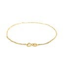 14k Yellow Gold Singapore Bracelet (1.10 mm) | - Forever in Harmony