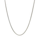 Rhodium Plated 1.8mm Sterling Silver Popcorn Style Chain (1.80 mm) - Forever in Harmony