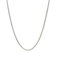 Rhodium Plated 1.8mm Sterling Silver Popcorn Style Chain (1.80 mm) - Forever in Harmony