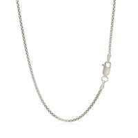 Rhodium Plated 1.8mm Sterling Silver Popcorn Style Chain (1.80 mm) - Forever in Harmony