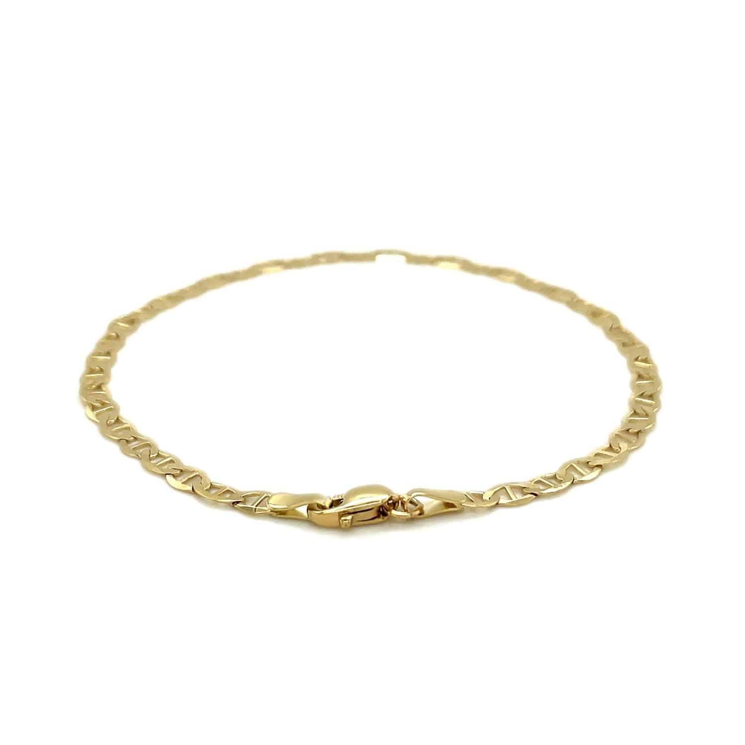 10k Yellow Gold Mariner Link Bracelet (3.20 mm) | - Forever in Harmony