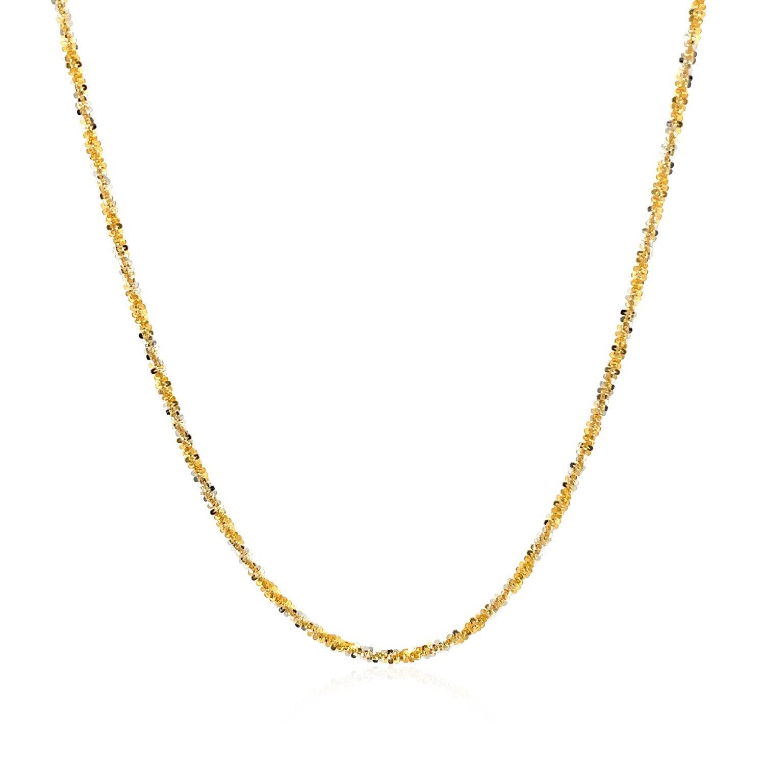 14k White and Yellow Gold Two Tone Sparkle Chain (1.50 mm) - Forever in Harmony