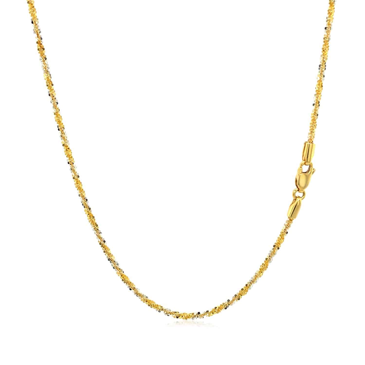 14k White and Yellow Gold Two Tone Sparkle Chain (1.50 mm) - Forever in Harmony