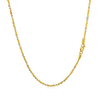 14k White and Yellow Gold Two Tone Sparkle Chain (1.50 mm) - Forever in Harmony