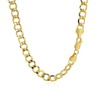 14k Yellow Gold Curb Chain (6.20 mm) - Forever in Harmony