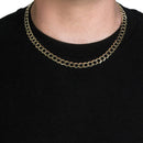 8.2mm 10k Yellow Gold Curb Chain (8.20 mm) | - Forever in Harmony