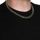 8.2mm 10k Yellow Gold Curb Chain (8.20 mm) | - Forever in Harmony