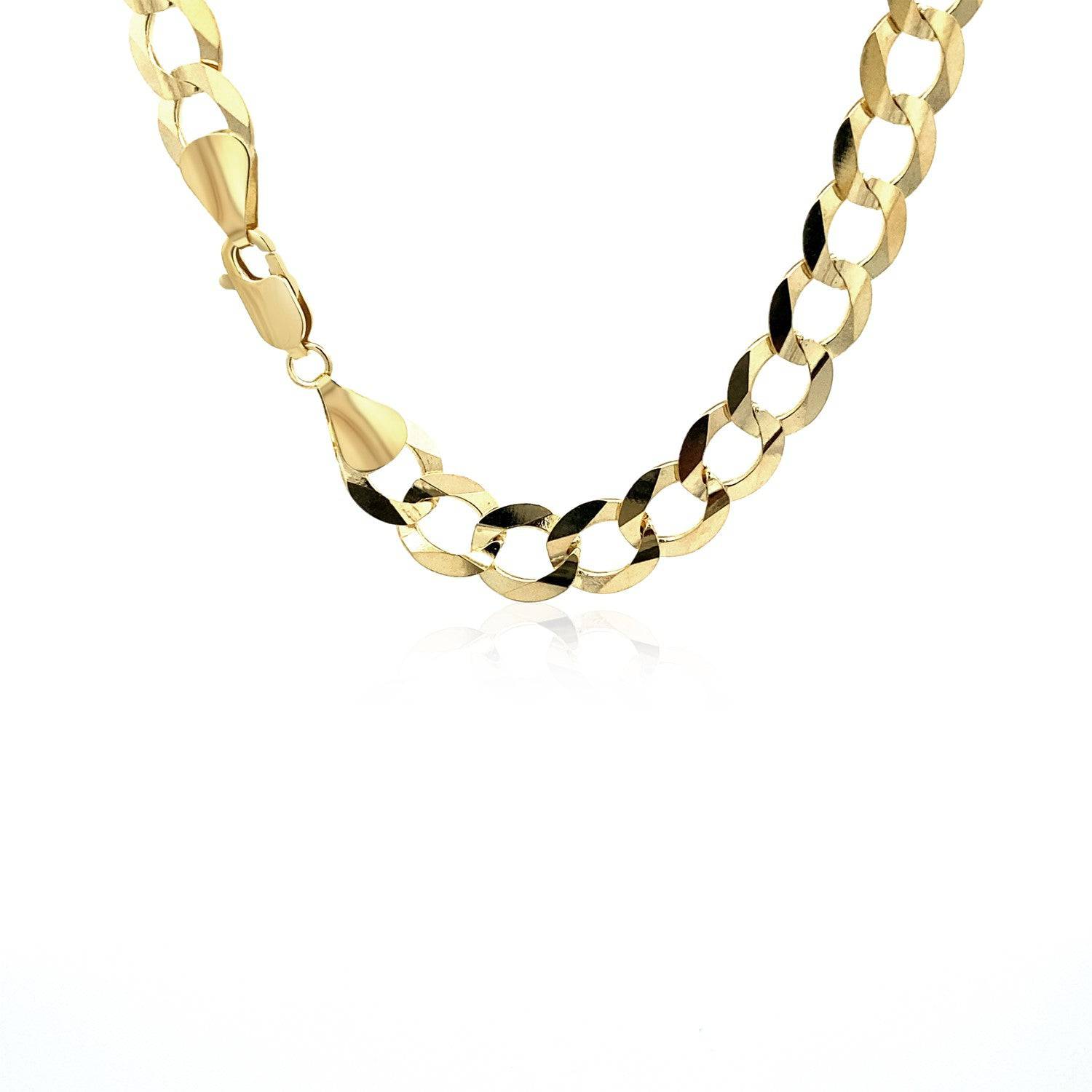 8.2mm 10k Yellow Gold Curb Chain (8.20 mm) | 22'' - Forever in Harmony