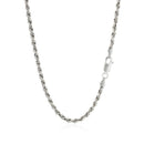 Sterling Silver Diamond Cut Rope Style Chain (2.90 mm) - Forever in Harmony