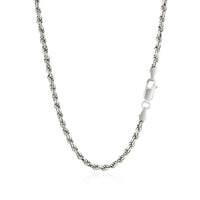 Sterling Silver Diamond Cut Rope Style Chain (2.90 mm) - Forever in Harmony