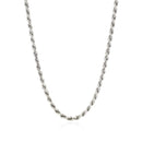 Sterling Silver Diamond Cut Rope Style Chain (2.90 mm) - Forever in Harmony