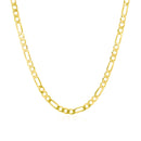 14k Yellow Gold Solid Figaro Chain (3.00 mm) - Forever in Harmony