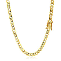 10k Yellow Gold Semi Solid Miami Cuban Chain (4.50 mm) - Forever in Harmony