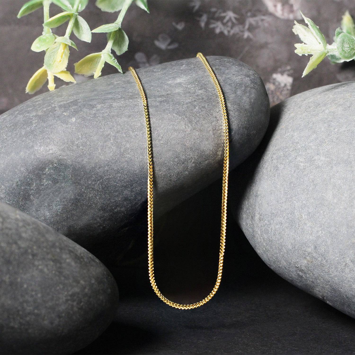 14k Yellow Gold Franco Chain (0.90 mm) - Forever in Harmony