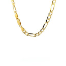 14k Yellow Gold Solid Figaro Chain (6.00 mm) - Forever in Harmony