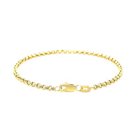 14k Yellow Gold Rolo Bracelet  (2.50 mm) | - Forever in Harmony