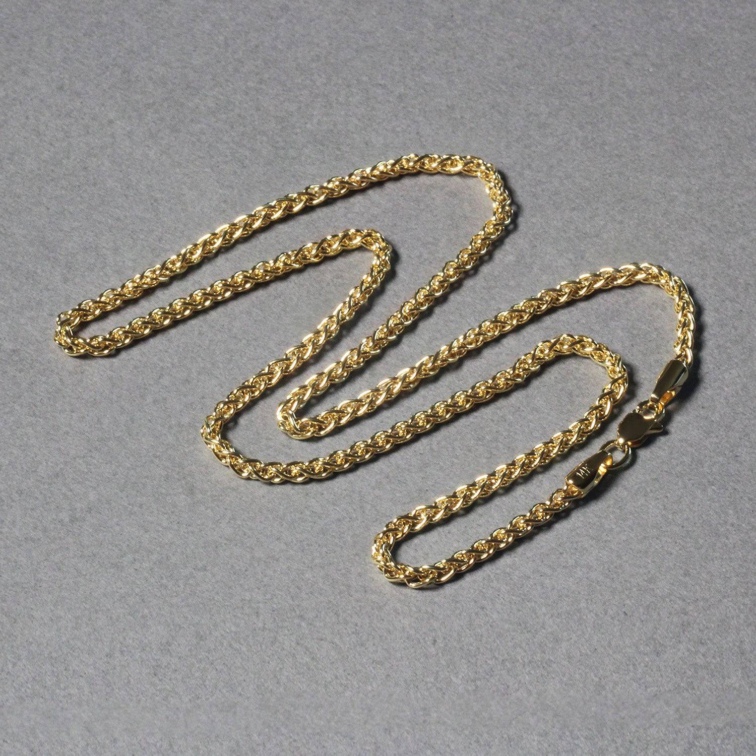 14k Yellow Gold  Light Weight Wheat Chain (2.40 mm) - Forever in Harmony